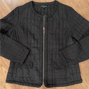 For Cynthia black quilted jacket PL black petite 20” from pit to pit